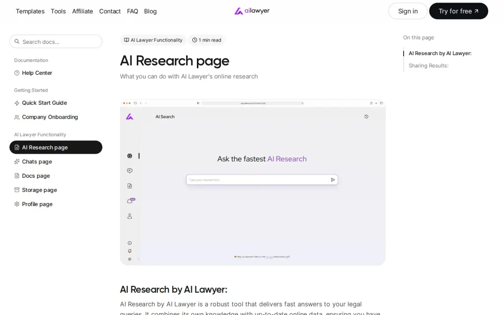 Docs of AI Lawyer