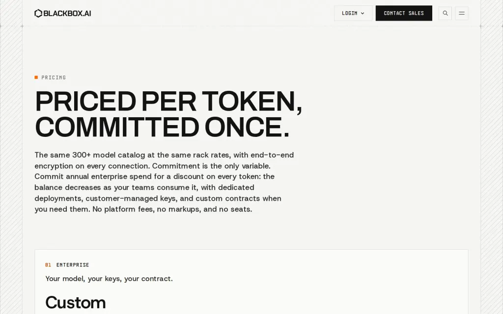 Pricing page of BLACKBOX AI