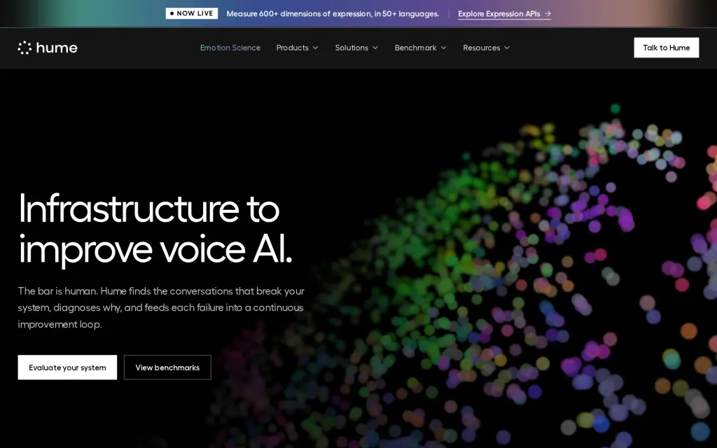 Pricing page of Hume AI