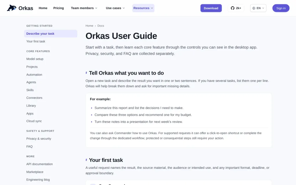 Docs of Orkas
