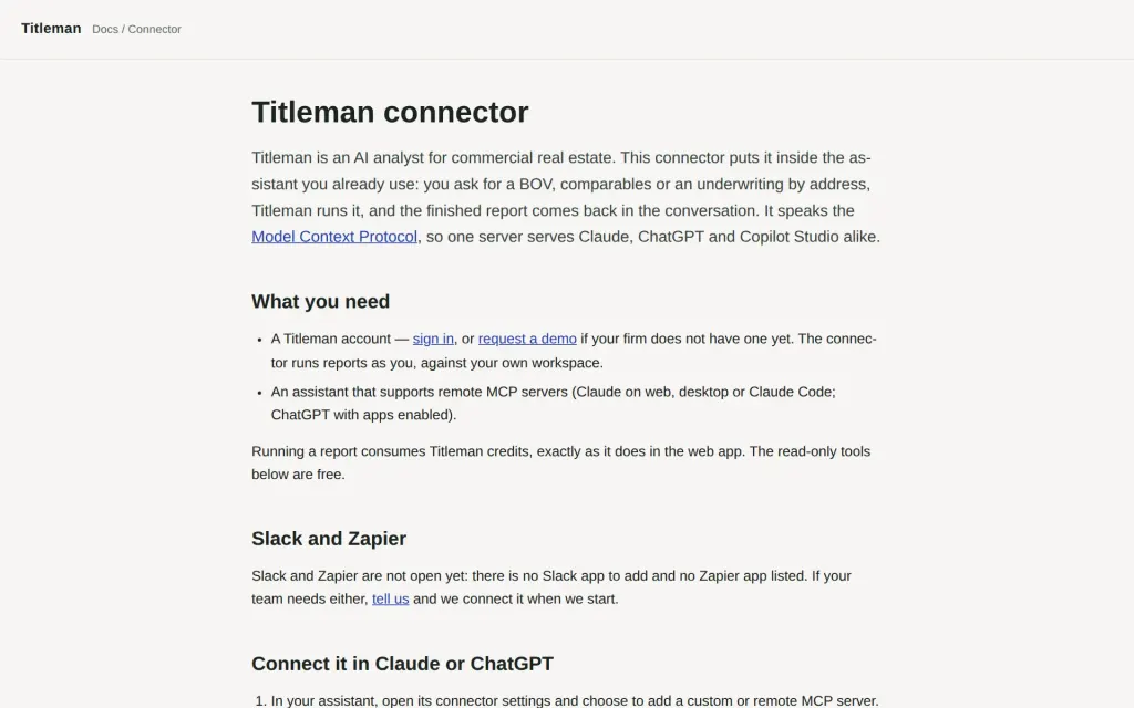 Docs of Titleman