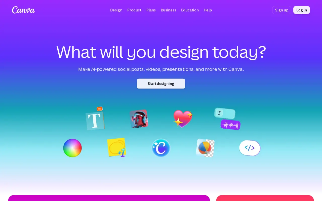 Screenshot of Canva