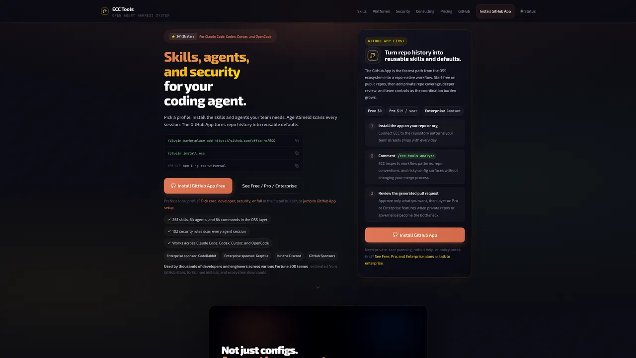 Screenshot of ECC