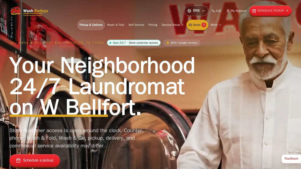 Screenshot of Wash Bodega