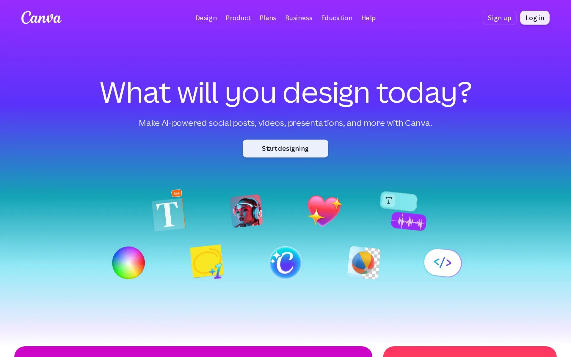 Screenshot of Canva