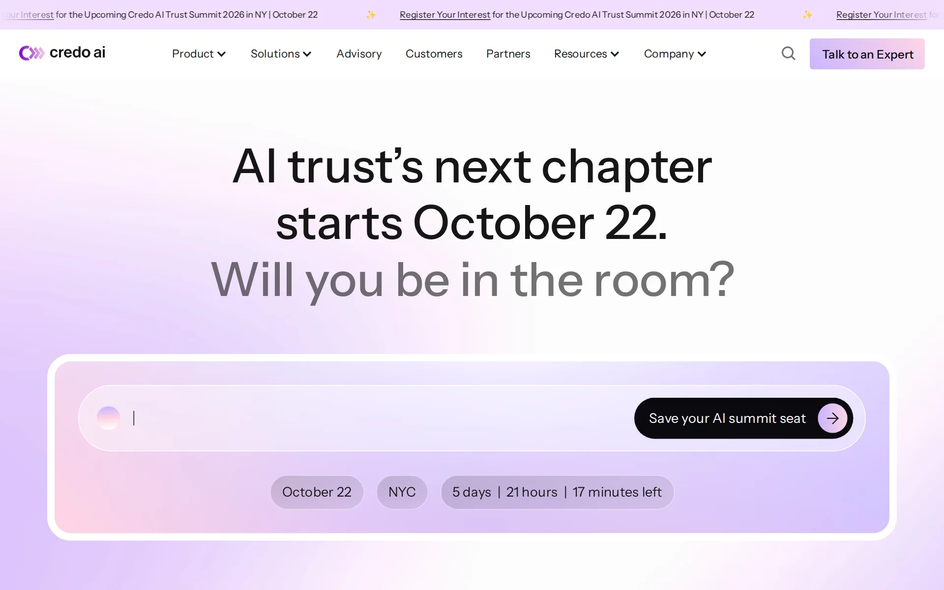 Screenshot of Credo AI