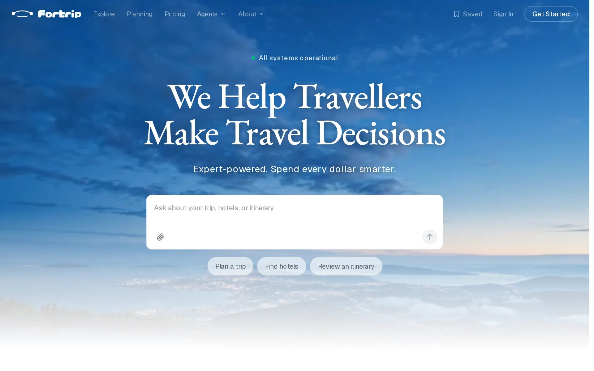 Screenshot of FortripAI