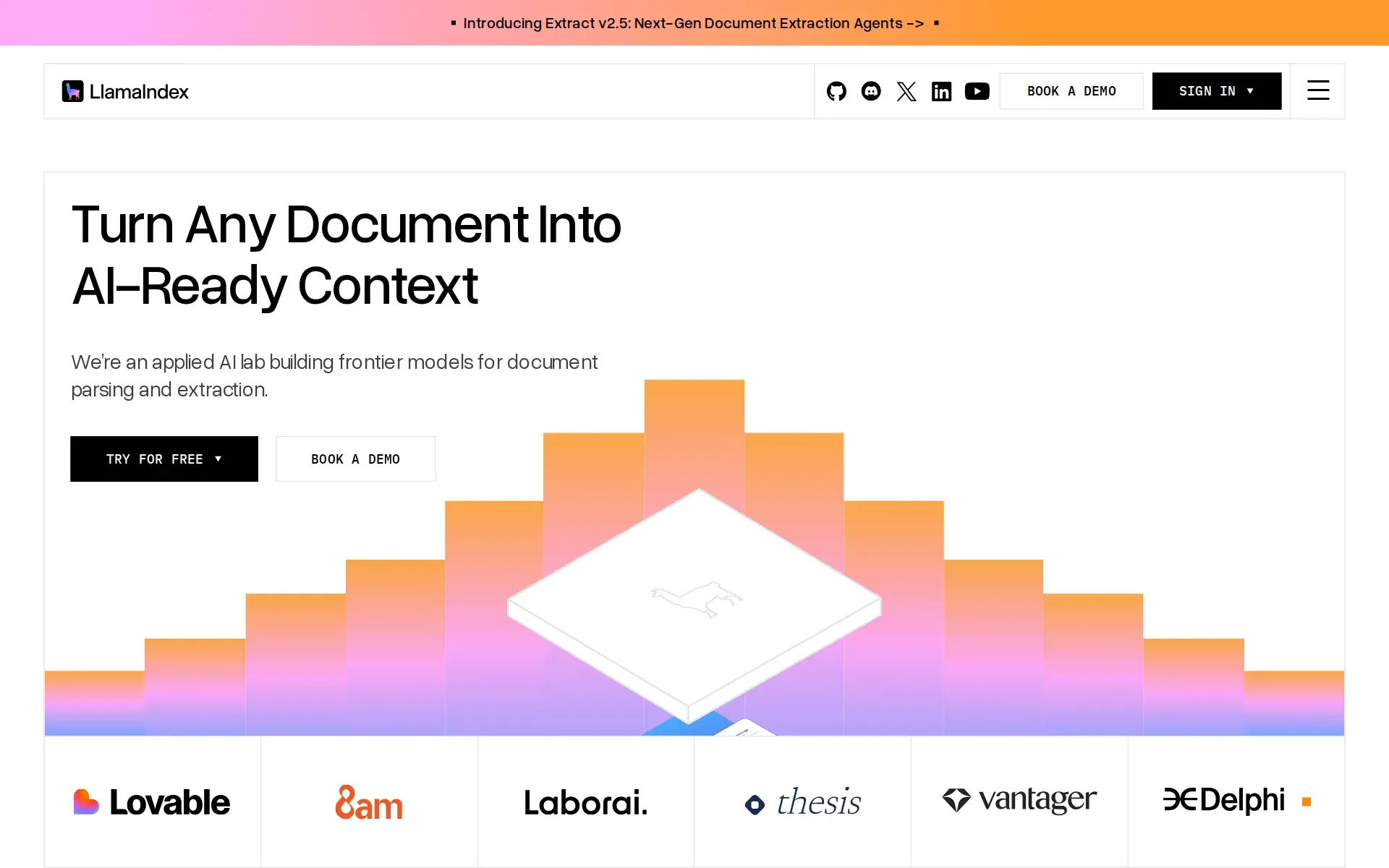 Screenshot of LlamaIndex