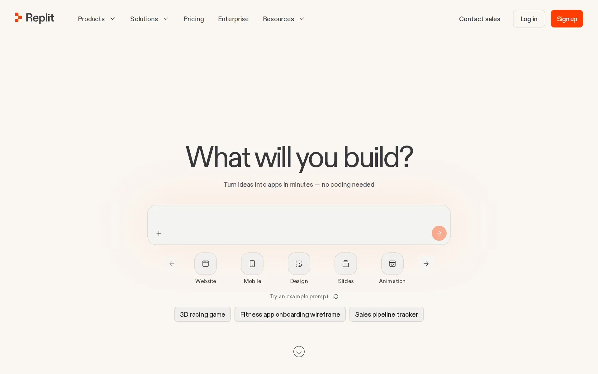 Screenshot of Replit