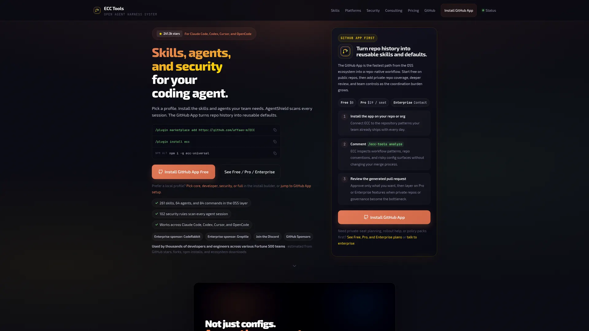 Screenshot of ECC